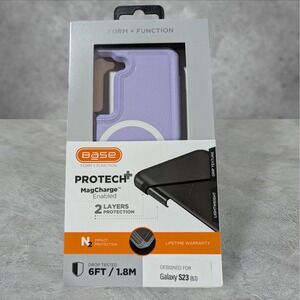 W7. Base ProTech+ Case For Samsung Galaxy‎ S23 In Purple W/MagCharge Enabled